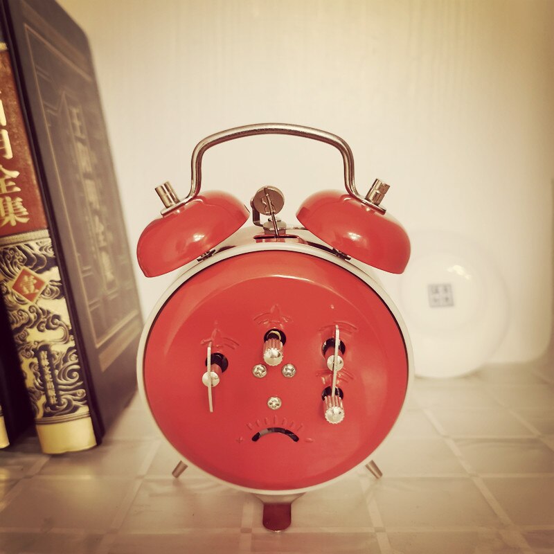 Reloj despertador mecánico de Metal ruidoso para niños, campana de reloj Vintage de pollo, reloj de escritorio, relojes de arroz, Ideas de