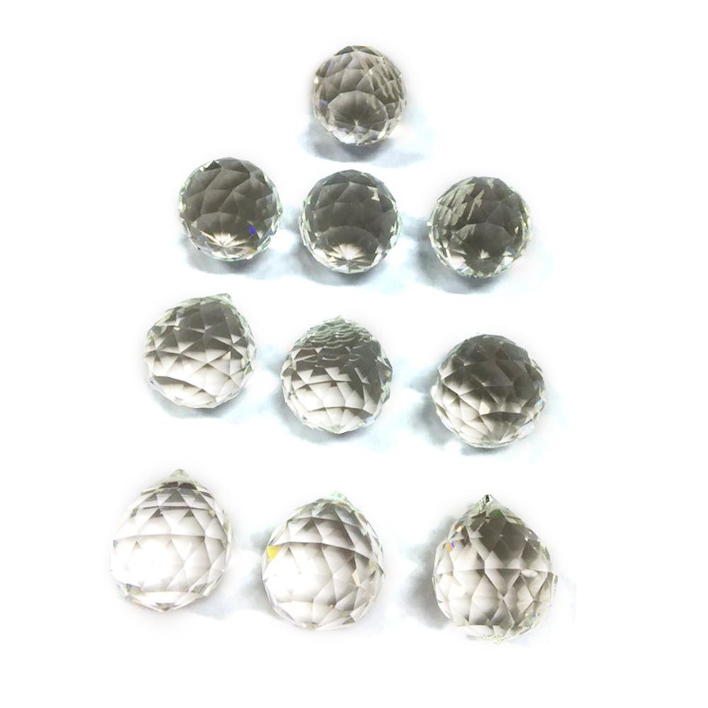 10 pçs 30mm prismas parte pingente lustre de cristal pingente diy contas cortina pingente de cristal casamento decoração da sua casa