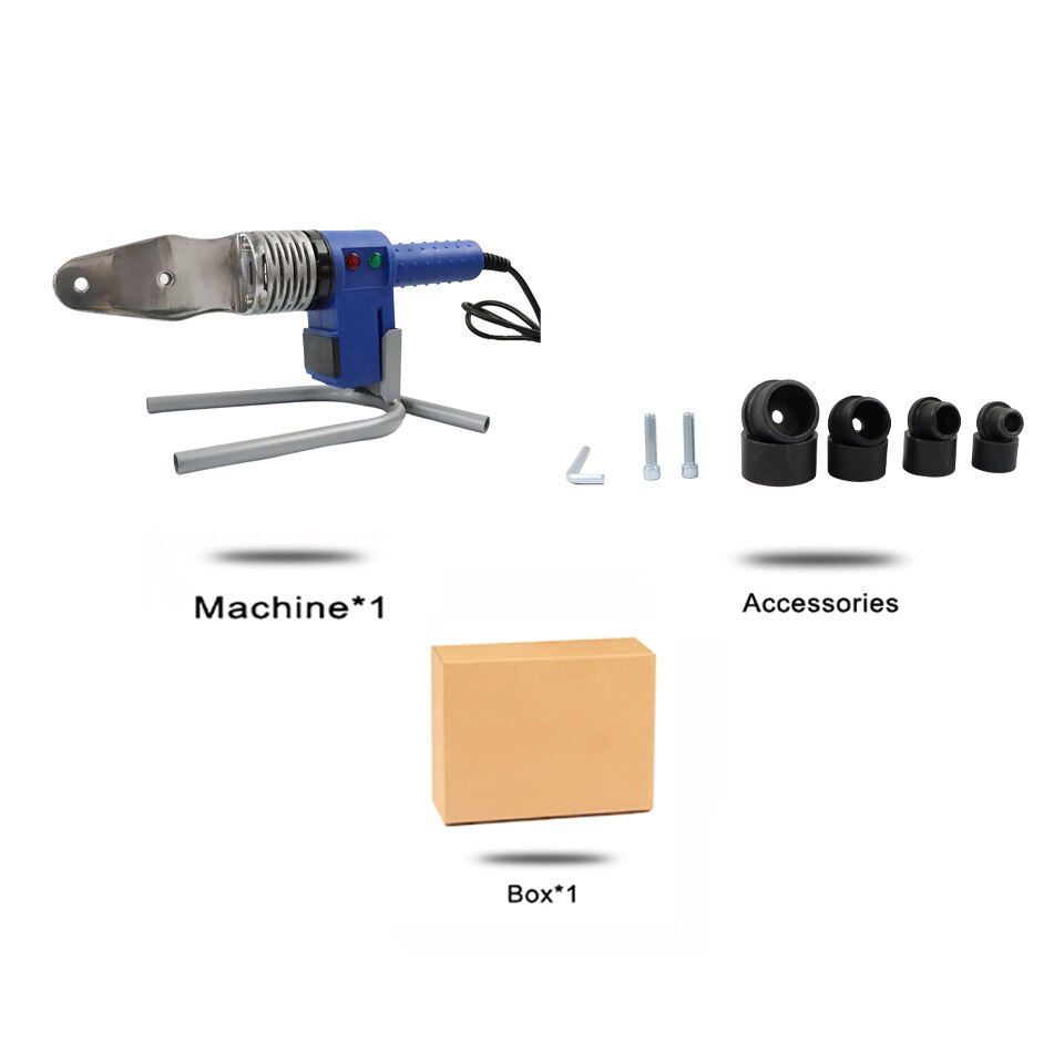 Domerit 800W Plastic Pijp Lassen Machine Lassen Machine Plastic Lasser 20-40Mm Voor Weld Plastic leidingen: Blauw