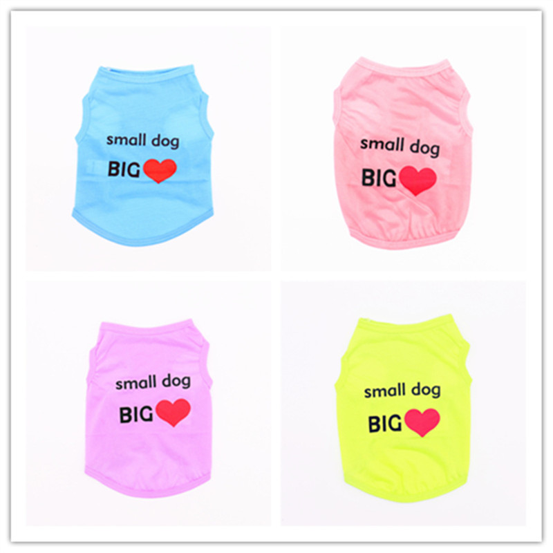 T-shirt voor huisdieren, zachte puppykleding voor honden, schattige kleding voor huisdieren, cartoonkleding voor huisdieren, zomershirt, casual vesten voor kleine huisdieren
