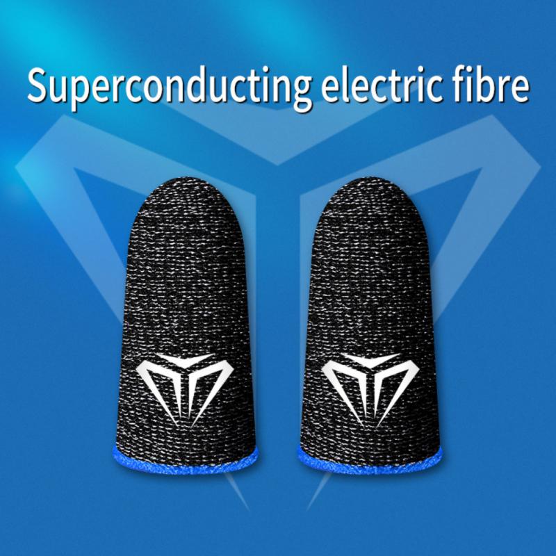 Guantes antideslizantes para Gaming, protectores de dedos transpirables para pantalla táctil, a prueba de sudor, 19 estilos: Oro