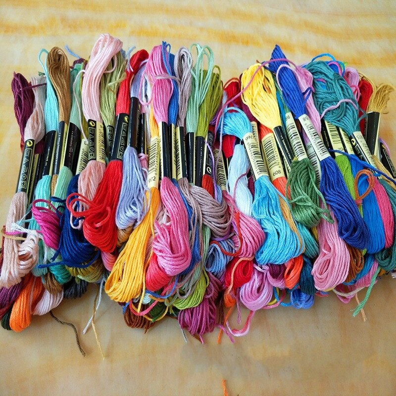 DIY DMCdmc Cross Stitch Cotton Embroidery Thread Colorful Anchor Similar Floss Sewing Skeins Craft Hogard Embroidery Threads
