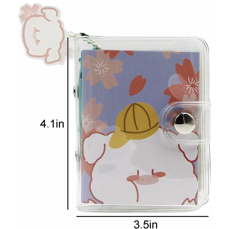 3-Ring Binder Cover Notebook Clear Soft PVC Cover Protector Refillable DIY Journal Snap Button Closure Loose Leaf Folder