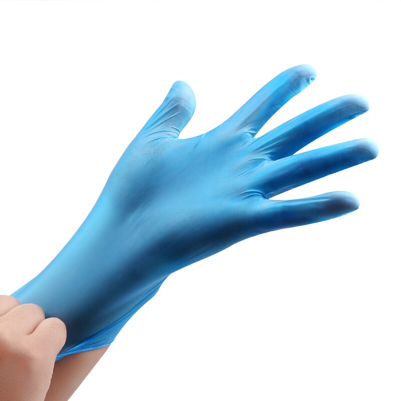 Wegwerp Nitril Handschoenen 100 Stuks Food Grade Waterdichte Allergievrij Schoon Veiligheid Werkhandschoenen Keuken Mechanic Synthetische Nitril: BLUE / S