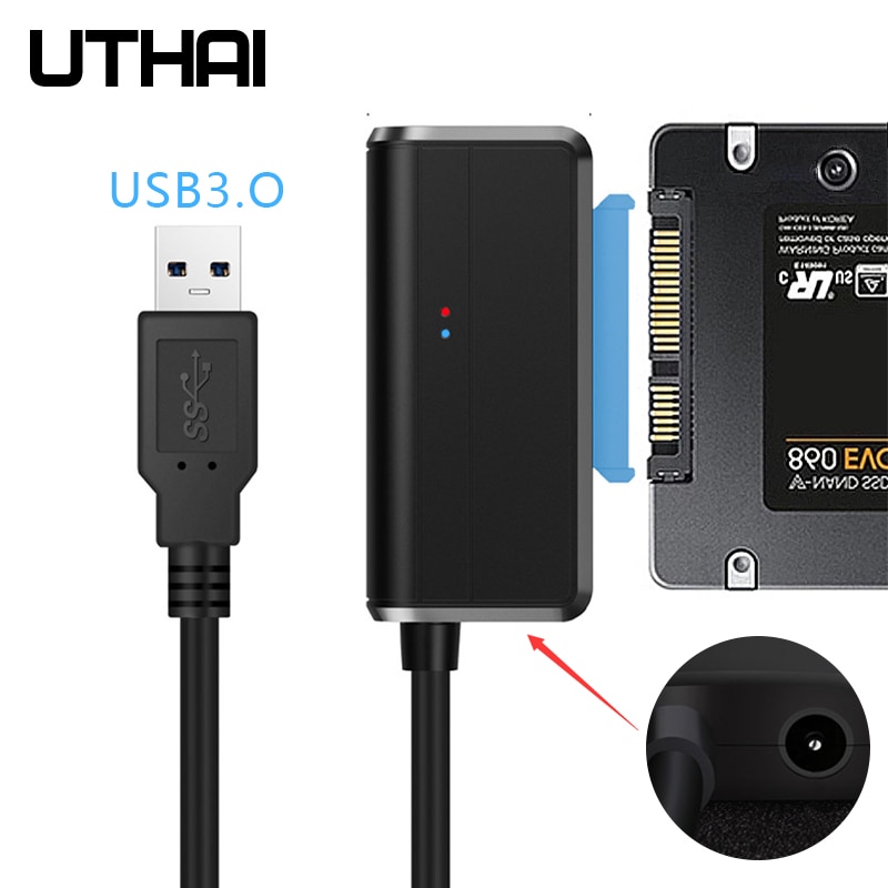 Uthai T38 Hdd Adapter Drive Kabel Usb Naar Sata 5Gbps 2.5/3.5 Inch Compatibel Harde Schijf Data kabel Usb 3.0 Harde Schijf Adapter