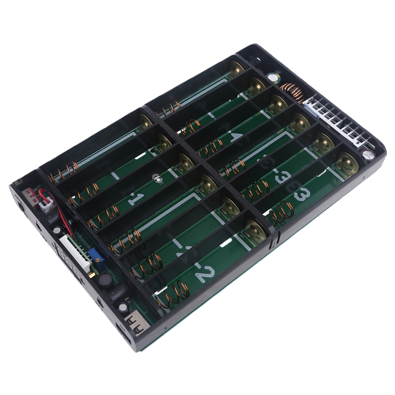 Sortie réglable USB 5.5x2.1mm 12V-24V, 12x18650 Batteries bricolage ordinateur portable, téléphone portable, routeur, tablette