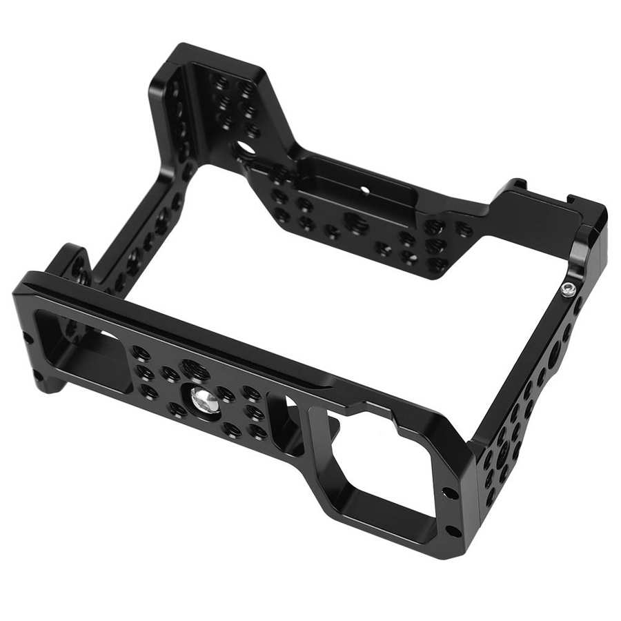 Camerakooi van aluminiumlegering met beschermhoes en coldshoe-bevestiging, geschikt voor sony  a9/a73/a7r 3/a7m 3 camerakooi