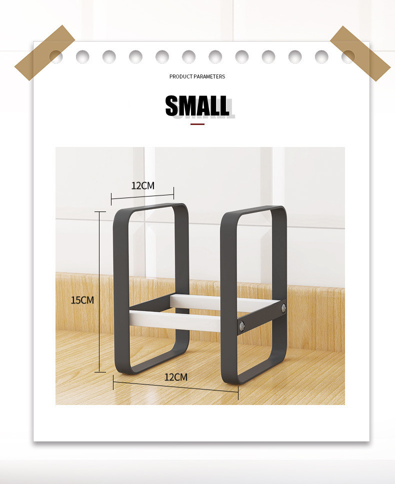 Kitchen Storage Rack Pot Lid Rack Cooking Plate Soup Spoon Rack Pot Lid Dish Rack Kitchen Accessories Metal Shelf Organizer: Orange