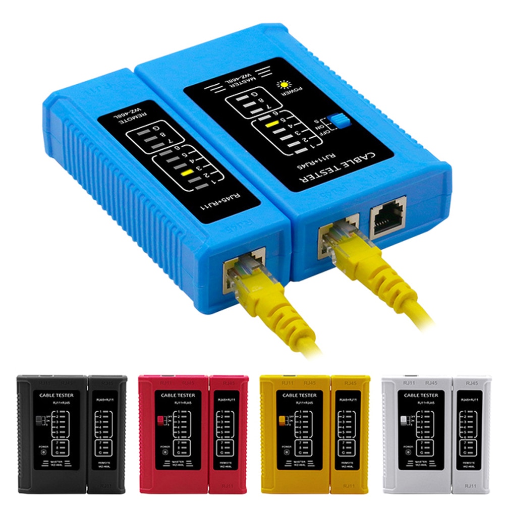Netværkskabel tester  rj45 rj11 rj12 kat 5 kat 6 utp lan kabel tester detektor fjerntest værktøjer netværk reparation