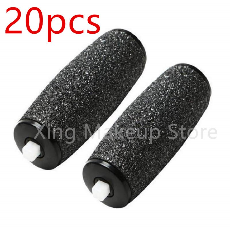 Amoladora de pie eléctrica , Lima de talón, pulidora, pedicura exfoliador, máquina de cuidado de pies, herramientas de manicura, carga USB 40 #: 20pcs Roller Head