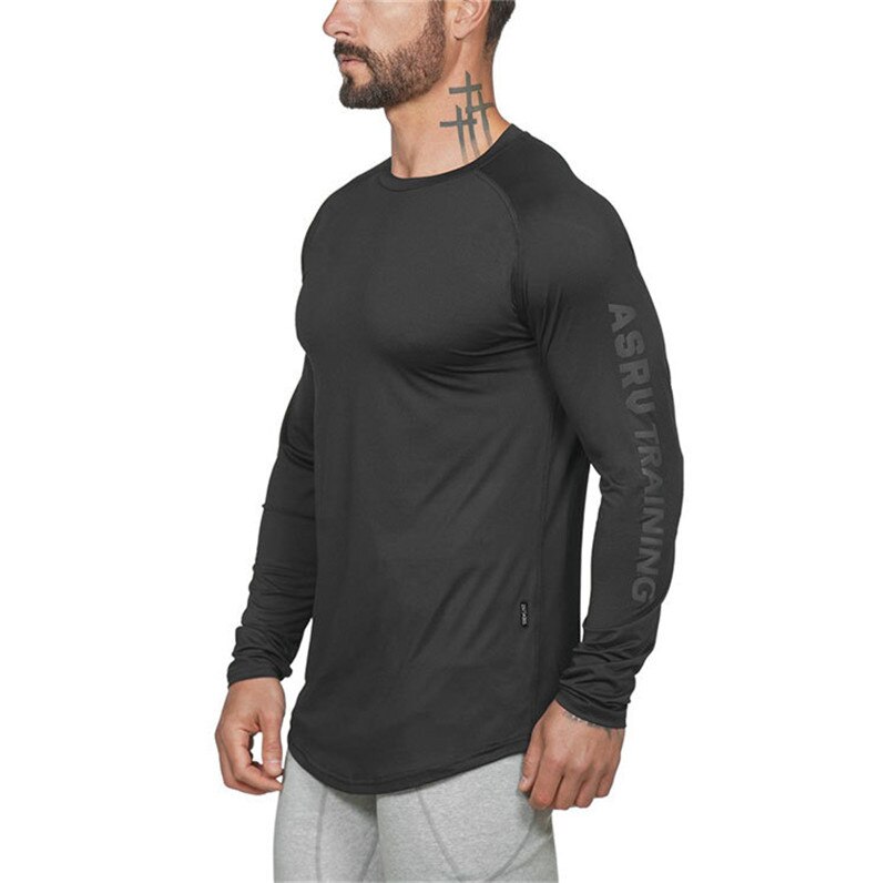 Men Compression Quick Dry Long sleeve T-shirt Man Gym Fitness Running Shirt Men T-shirt Long Sleeve Compression Shirts