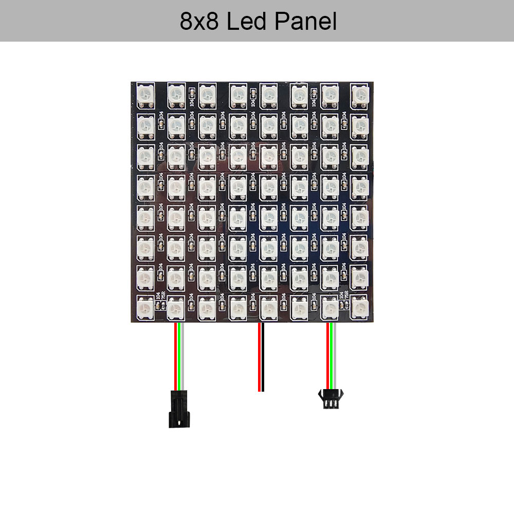 Ws2812b individuelt adresserbare panellys  ws2812 rgb led digital fleksibel 8 x 8 16 x 16 8 x 32 pikselmodul matriseskjerm  dc5v: Blå