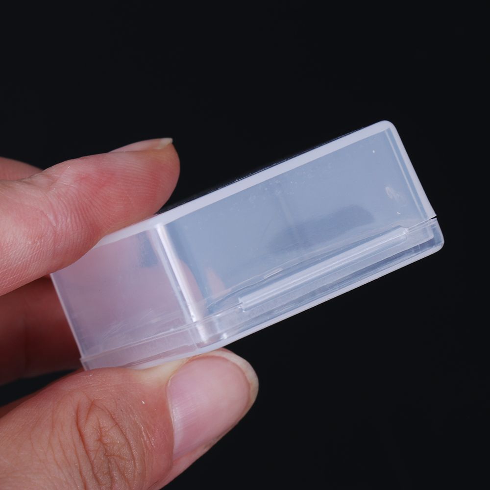1Pcs Square Transparent Plastic Box Small Storage Box Fishing gear Storage Screw Storage Box Beads Container