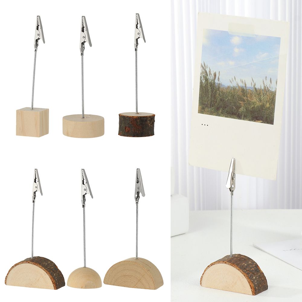 Pinces à documents de forme carrée, décoration de bureau, support de dossier de messages, carte de Place, Clips de Photos, support de chiffres de Table