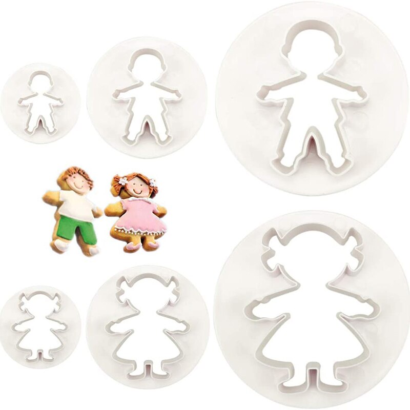 Funny Gingerbread Man Cookie Cutters Boy And Girl Cookie Cutter Set Mold