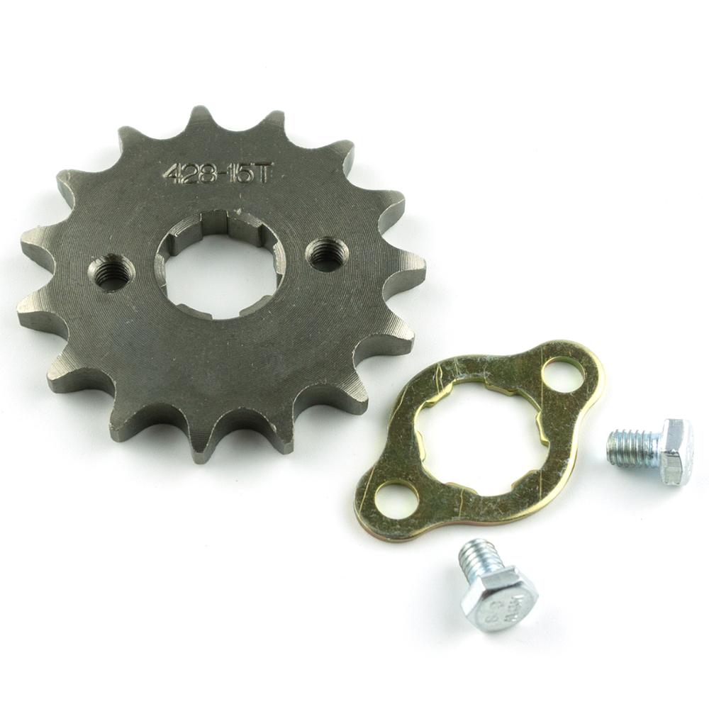 Voor Motor 428 #10T 11T 12T 13T 14T 15T 16T 17T 18T 19T Tanden 17Mm 20Mm Kettingwiel Met Retainer Plaat Locker