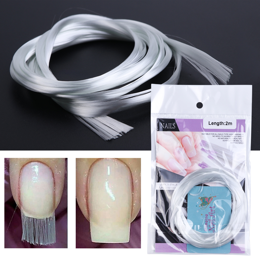 1 pack fibernaglar glasfiber för nagelförlängning akrylspetsar formglas för naglar sidenförlängning bygga nagelsalongsverktyg  ji952