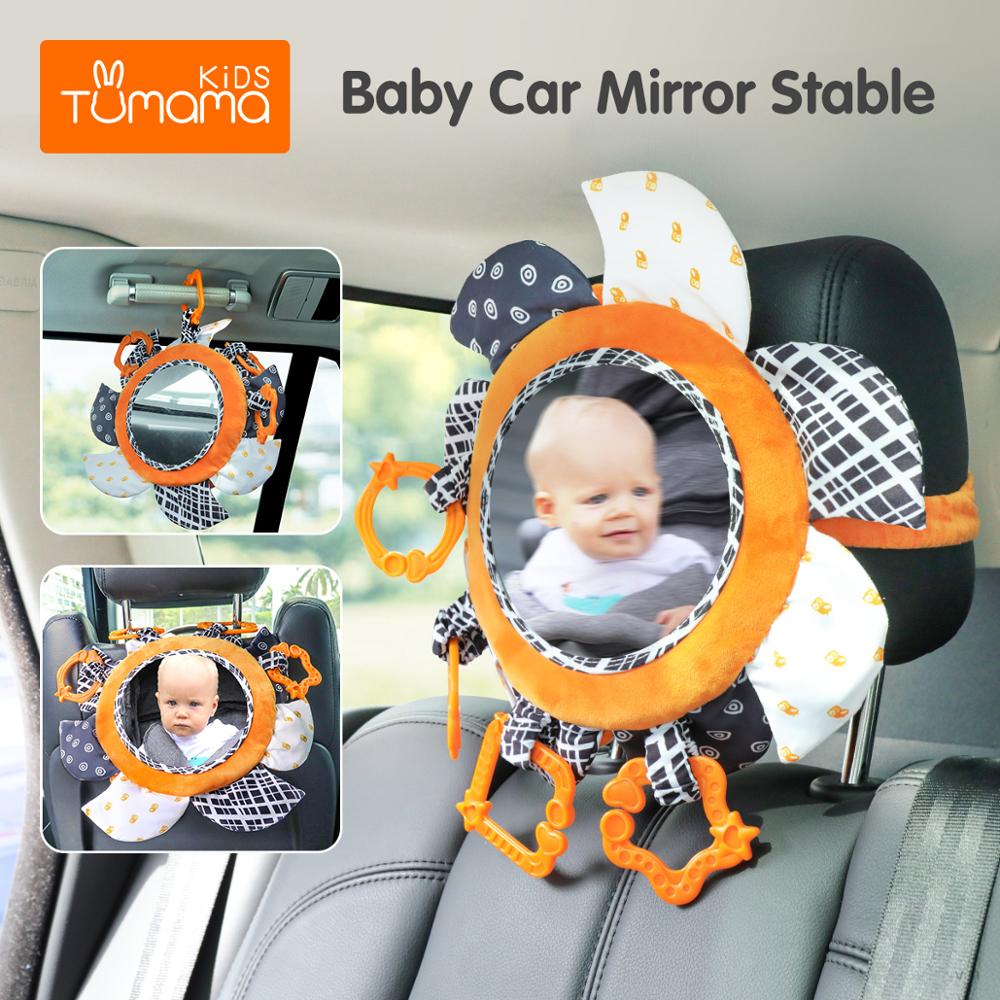 Tumama baby spejl bil mave tid spejl aktivitet udvikling klapvogn haning spejl legetøj til nyfødt sikkerhed bil bagsæde legetøj