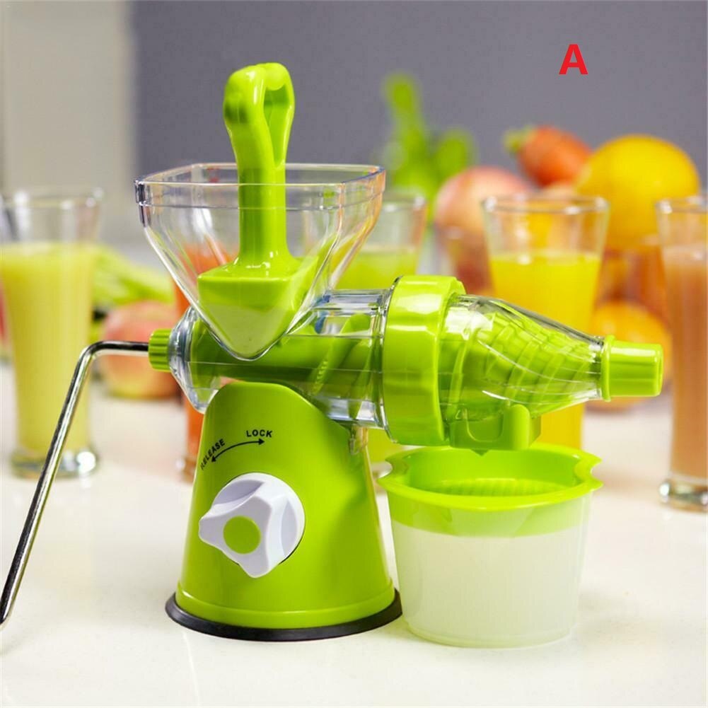 4 in 1 manuell juicer multifunktionell citronpressare apelsincitrusjuicer med inbyggd mätkopp grönsaksfruktsaftpressare: A