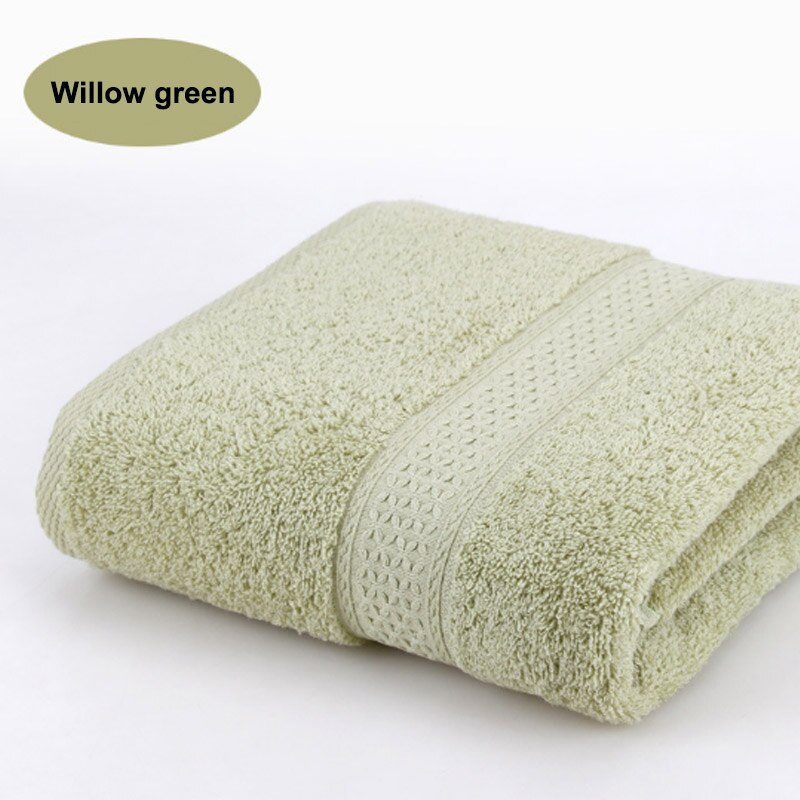 Für Erwachsene 100% Baumwolle 17 Farben 1PC Feste Schlecht Handtuch Strand Handtuch Hohe saugfähig Antibakterielle Schnell Trocknende Weichen Dicken: Weide Blatt Grün