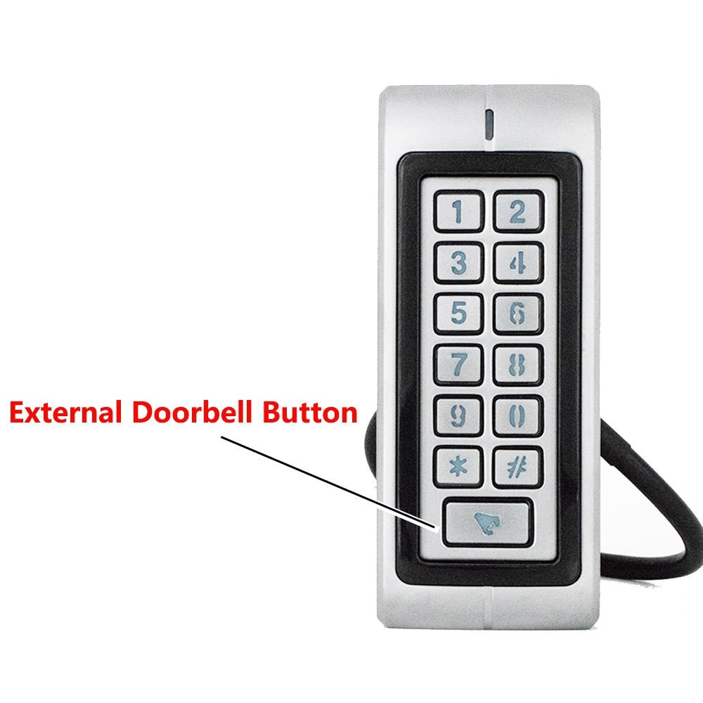 Metall Wasserdichte IP65 125KHZ Rfid allein Tastenfeld 1000 Benutzer 13,56 MHZ IC Karte Tür Zugriff Kontrolle System RT370