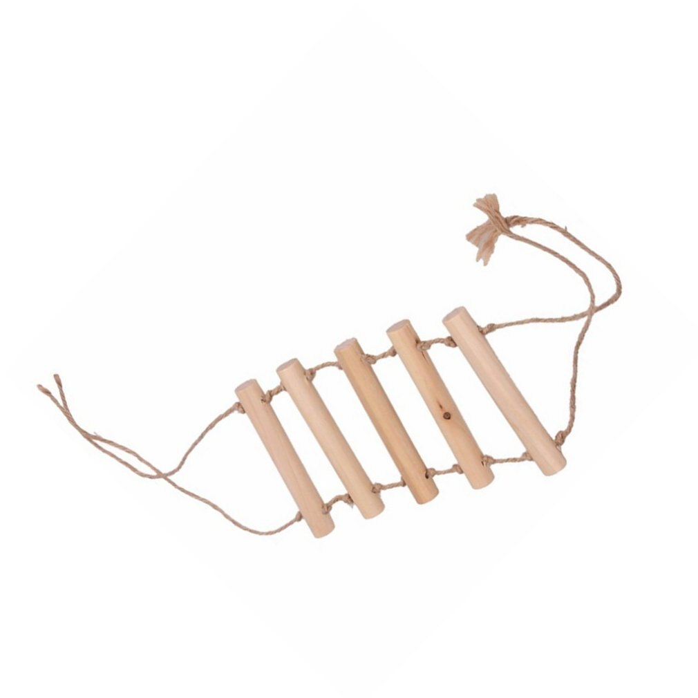 Parrot hemp rope ladder Parrot supplies climbing ladder hemp rope ladder standing frame Hanging Rope Wooden Ladder