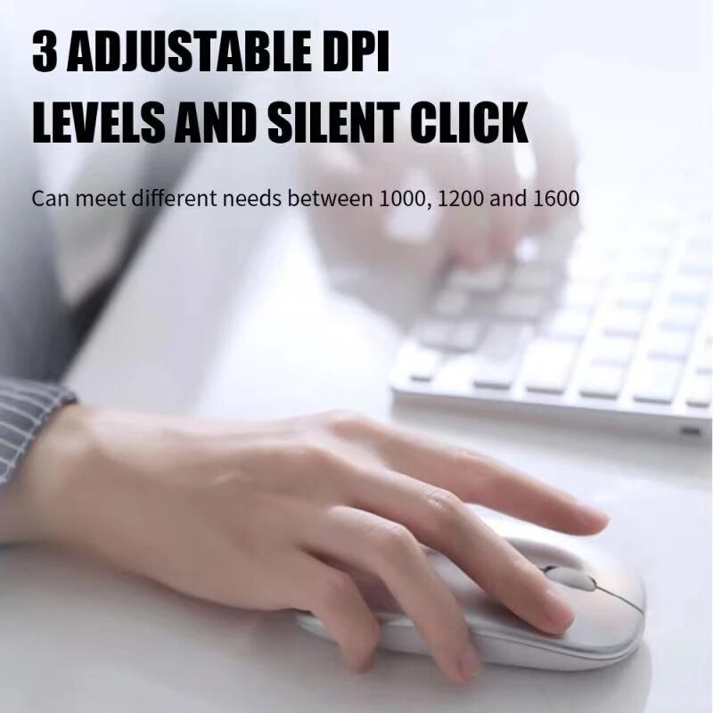 RGB Light Bluetooth Wireless Mouse Silent Rechargeable For Android PC Computer Macbook iPad Backlit Mice Laptop Accessories