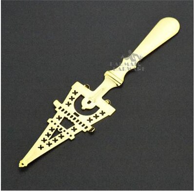 Cuillère à Absinthe cuillère en acier inoxydable 304 | Ustensiles de Bar, cuillère à Cocktail, Absinthe tasse en verre, cuillères à filtre: Gold