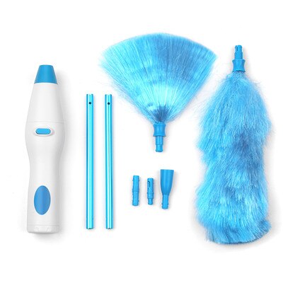 Handheld Battery Operated Electric Spin Duster Feather Duster Retractable Microfiber Cleaning Brush Hand Dust Duster Brush: Cleaning Brush1