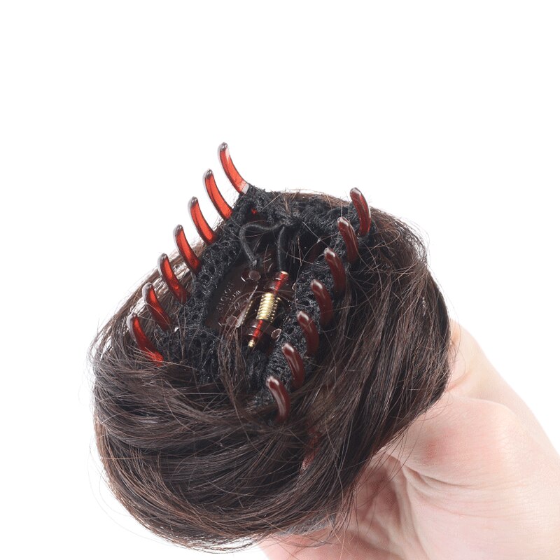 MANWEI Short Synthetic Hair Extension Chignon Donut Roller Bun Wig Hairpiece For Women