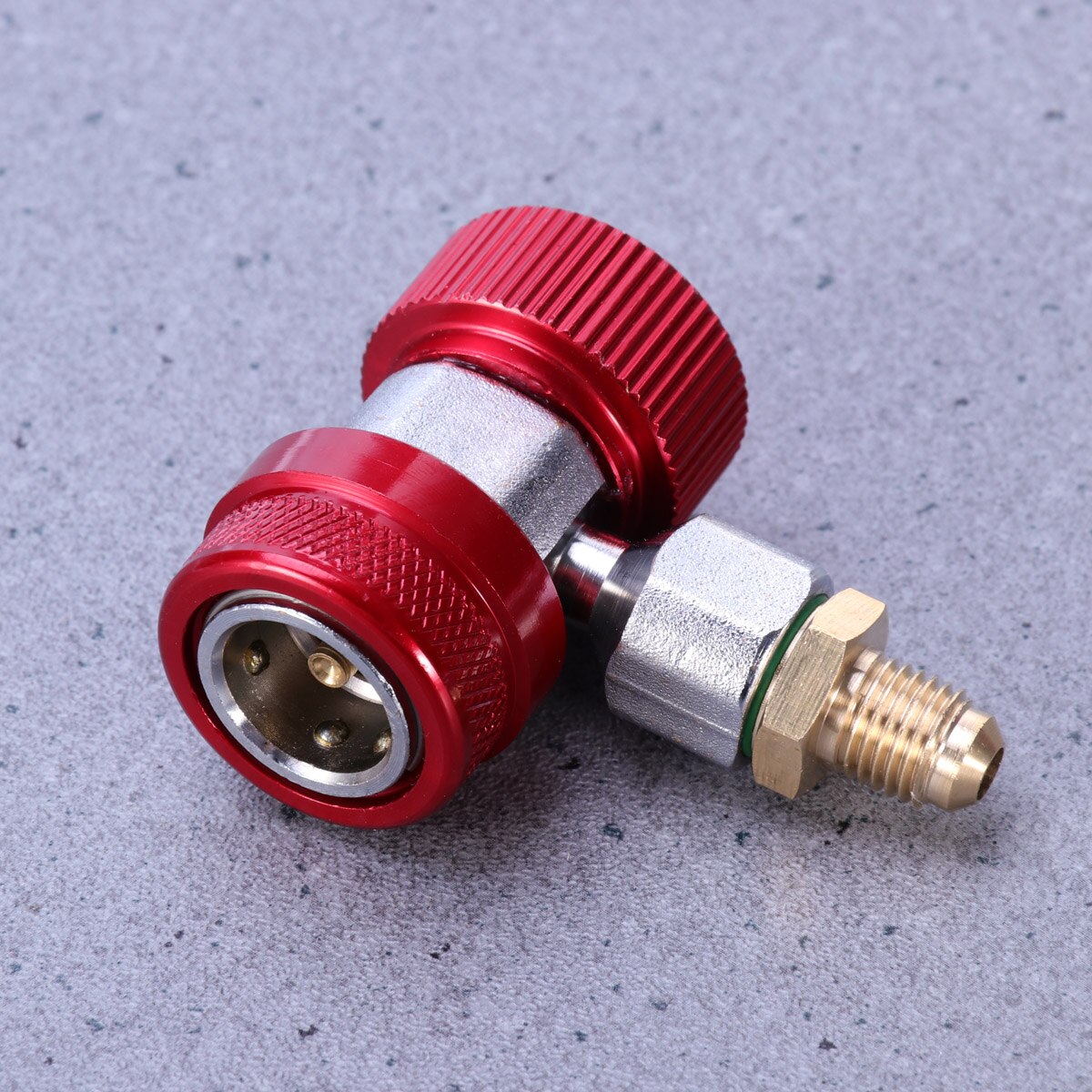 Adjustable AC R134A Quick Coupler Connector Adapter High&Low 1/4