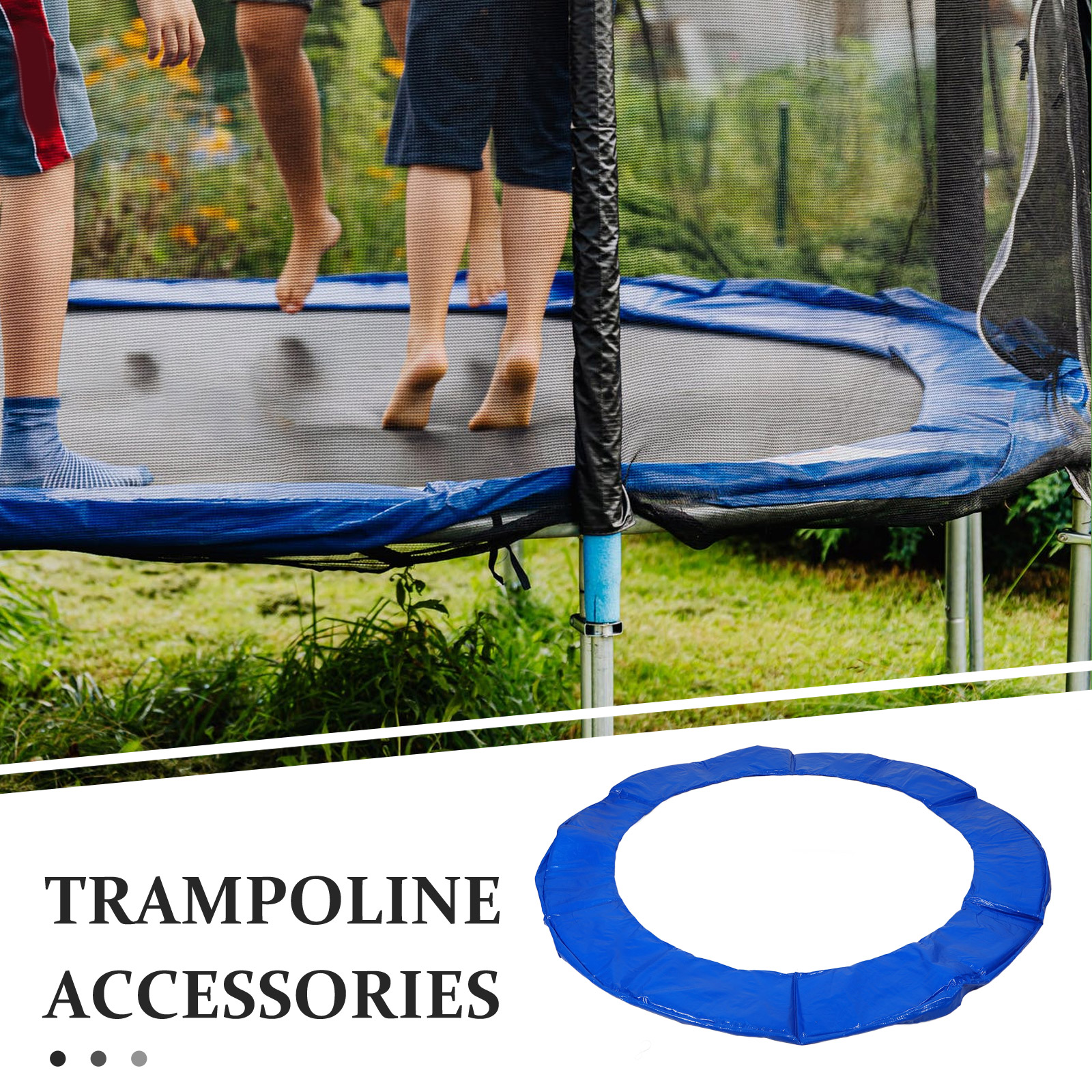Trampoline safety pads, waterproof edge protectors, replacement pads, spring covers, jumping accessories, round parts, trampoline
