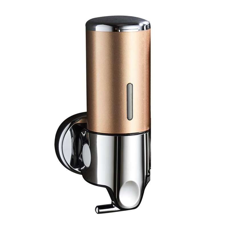 Wall Mounted Hand Gel Dispenser Manual Soap Dispenser Liquid Containers for Offices Restaurants Shopping Malls Hospitals 85WC: YELLOW