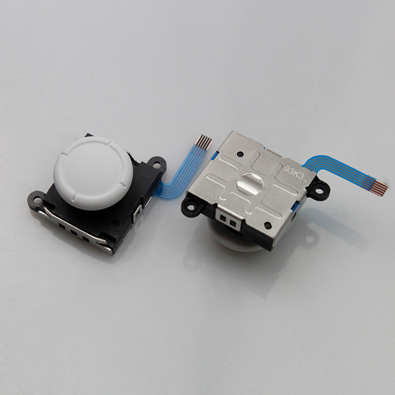 3d original analog sensor tumspak joystick för joy-con för switch controller: Vit