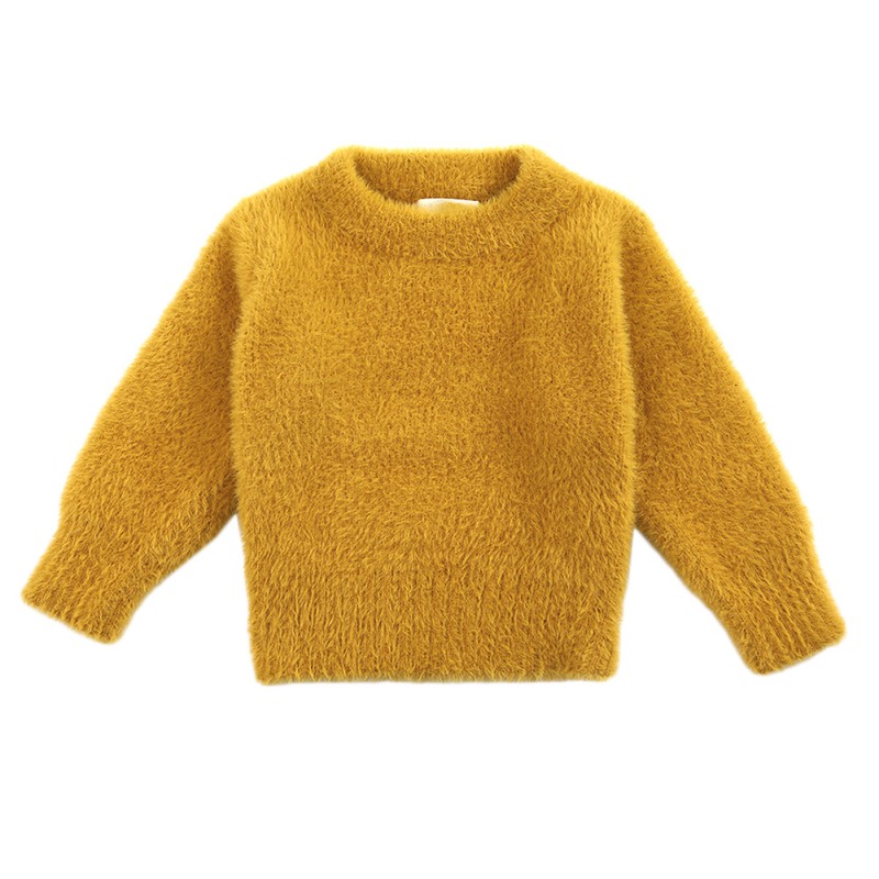 Baby Jongen Meisje Effen Trui Herfst Winter Peuter Warm Lange Mouwen Tops Blouse Kleding: A4 / 24-36M