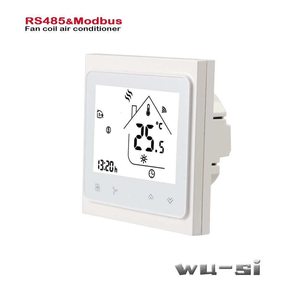 4 rør 2 rør fan coil enhed til køling/varme kontrol switch ,rs485 modbus rtu kommunikation  ,95-240 vac ,24 vac valgfri