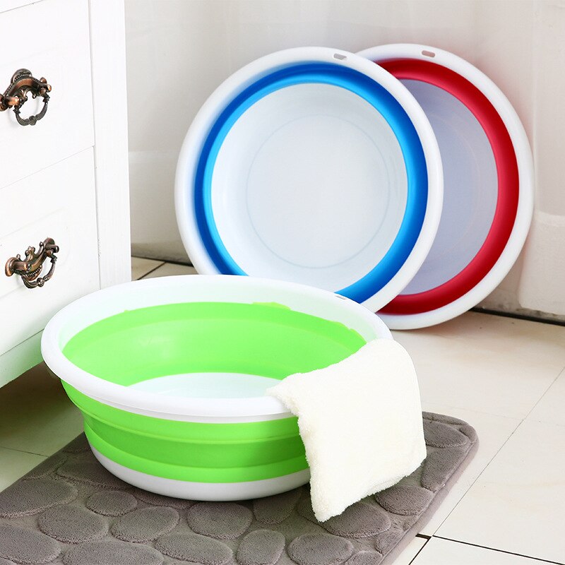 Folding Basin Extra Large -Resistant Plastic Basin Portable Travel Washbasin