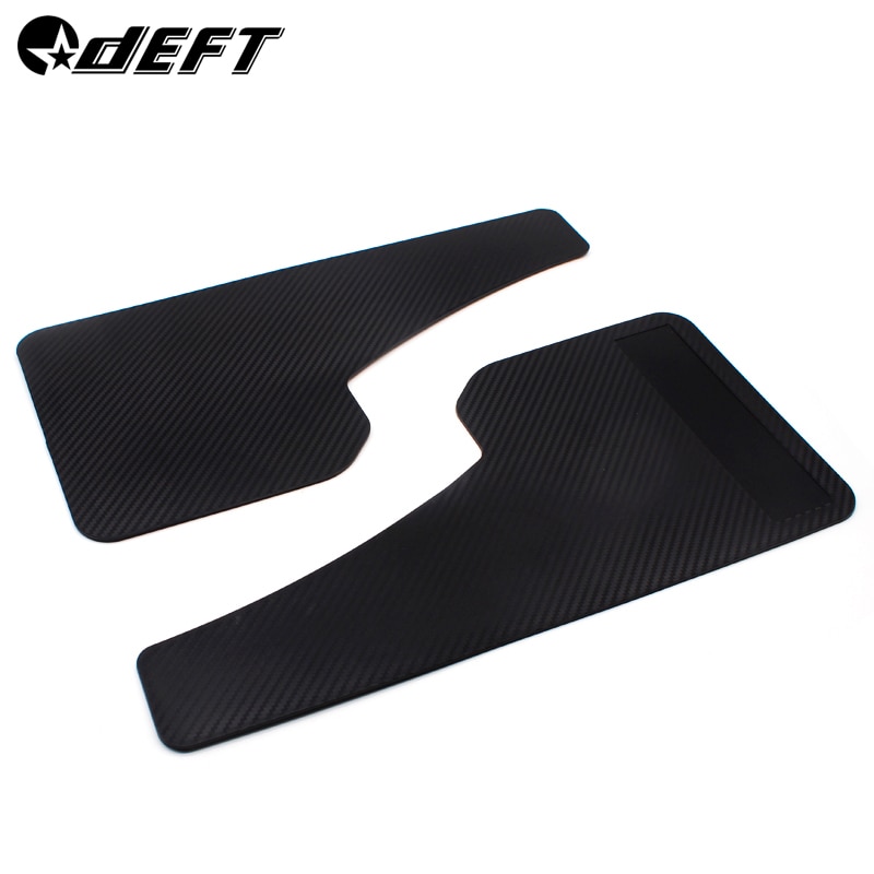 DEFT Racing Universal Mud Flaps SUV Vehicle Car Pickup Carbon Fiber Pattern Mud Guards Universal Mudguards Car Fenders 2pcs