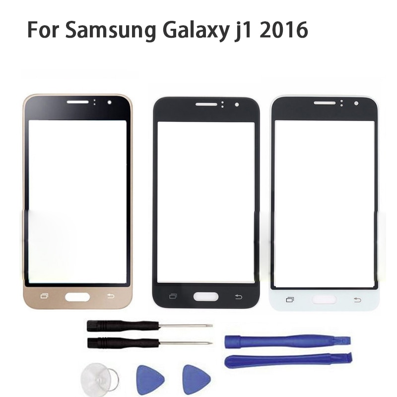 Voor Samsung Galaxy J1 J120F/W/H/L Voor Glas touchscreen Voor Glas Touch Panel vervanging + tool