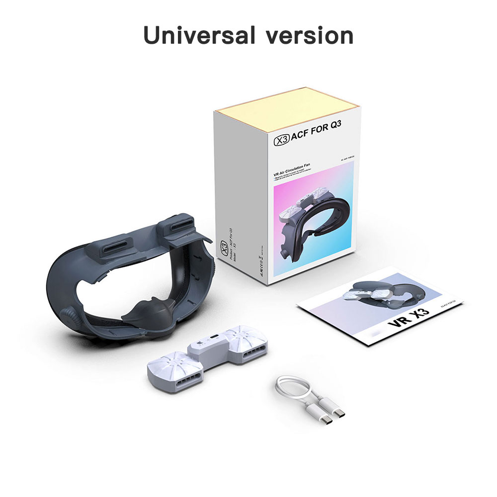 Ventilador de refrigeración para auriculares Meta Quest 3 VR, circulación de aire transpirable con interfaz Facial, cubierta facial para accesorios Quest3: RED