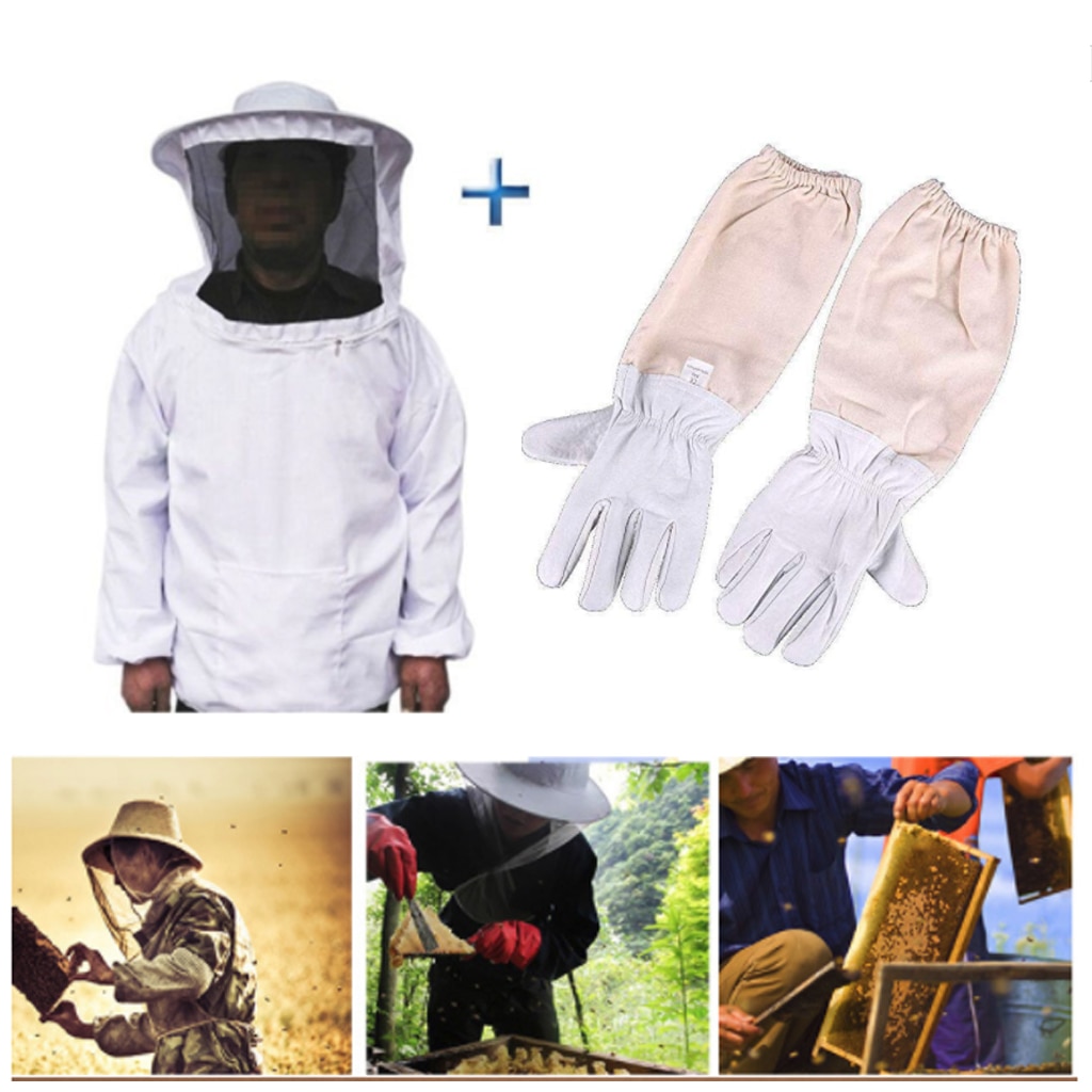 Guanti Apicoltura Regine Guanti Da Apicoltura Regine In Pelle Di Capra - Maniche Lunghe, Protezione Punture Api, Unisex Guanti Apicoltura Unisex - Foto 7