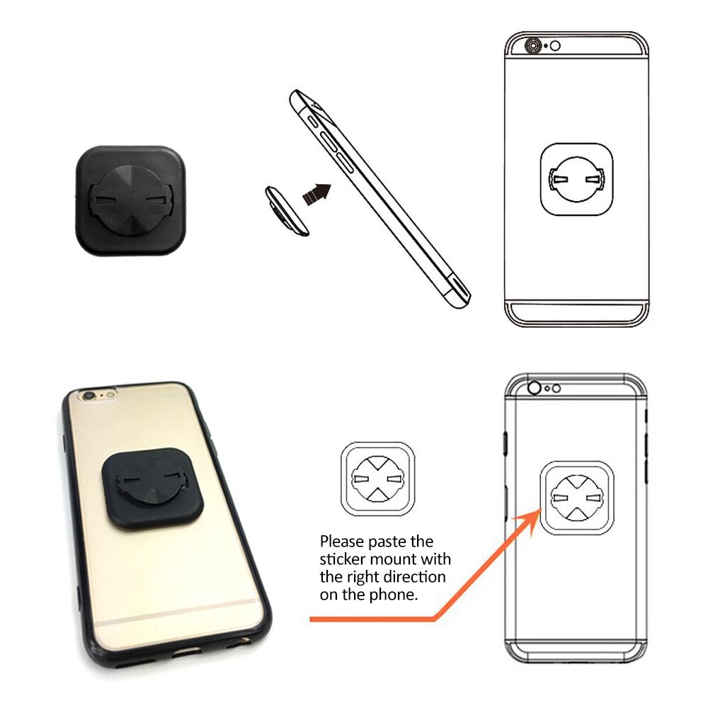 Fiets Telefoon Sticker Computer Mount Gps Bracket Fietsen Voor Garmin Voor Wahoo Voor Bryton Igpsport Stem Uit Mount Adapter