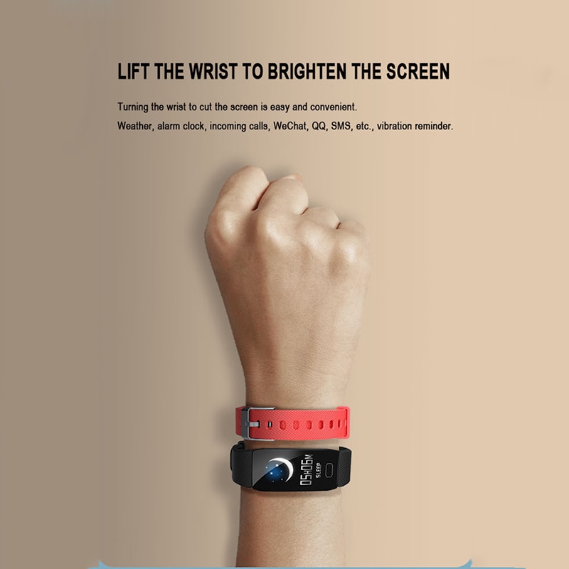 Q1 Smart Armband Fitness Tracker Monitor Smart Band Bloeddruk Hartslag Smartband Waterdicht Mannen Vrouwen