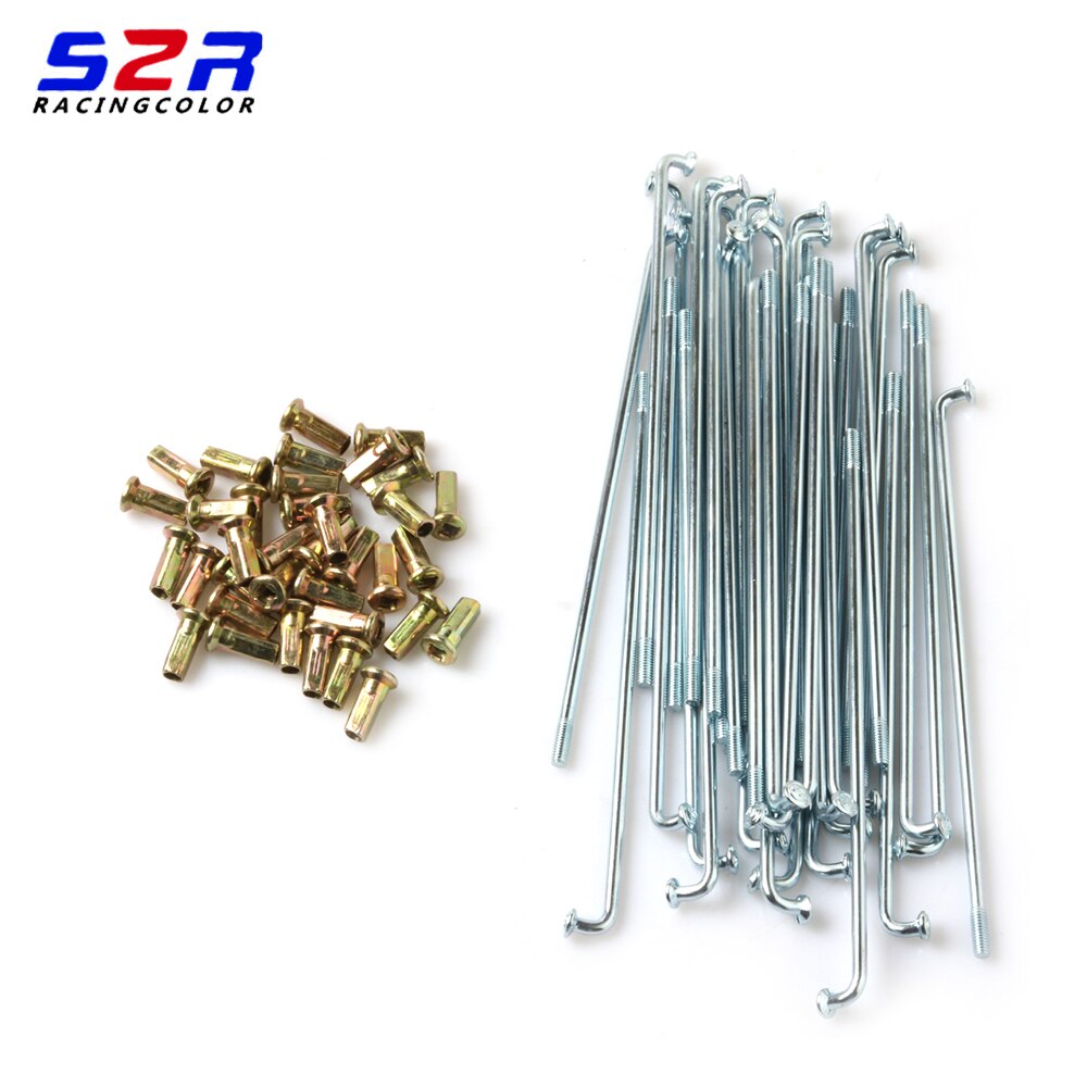 S2R for YAMAHA YBR125 YBR YB 125 Motorcycle Wheel Spokes Spoke Set Kit with Screw Stainless Steel Rim Wheel Spare Parts 36PCS