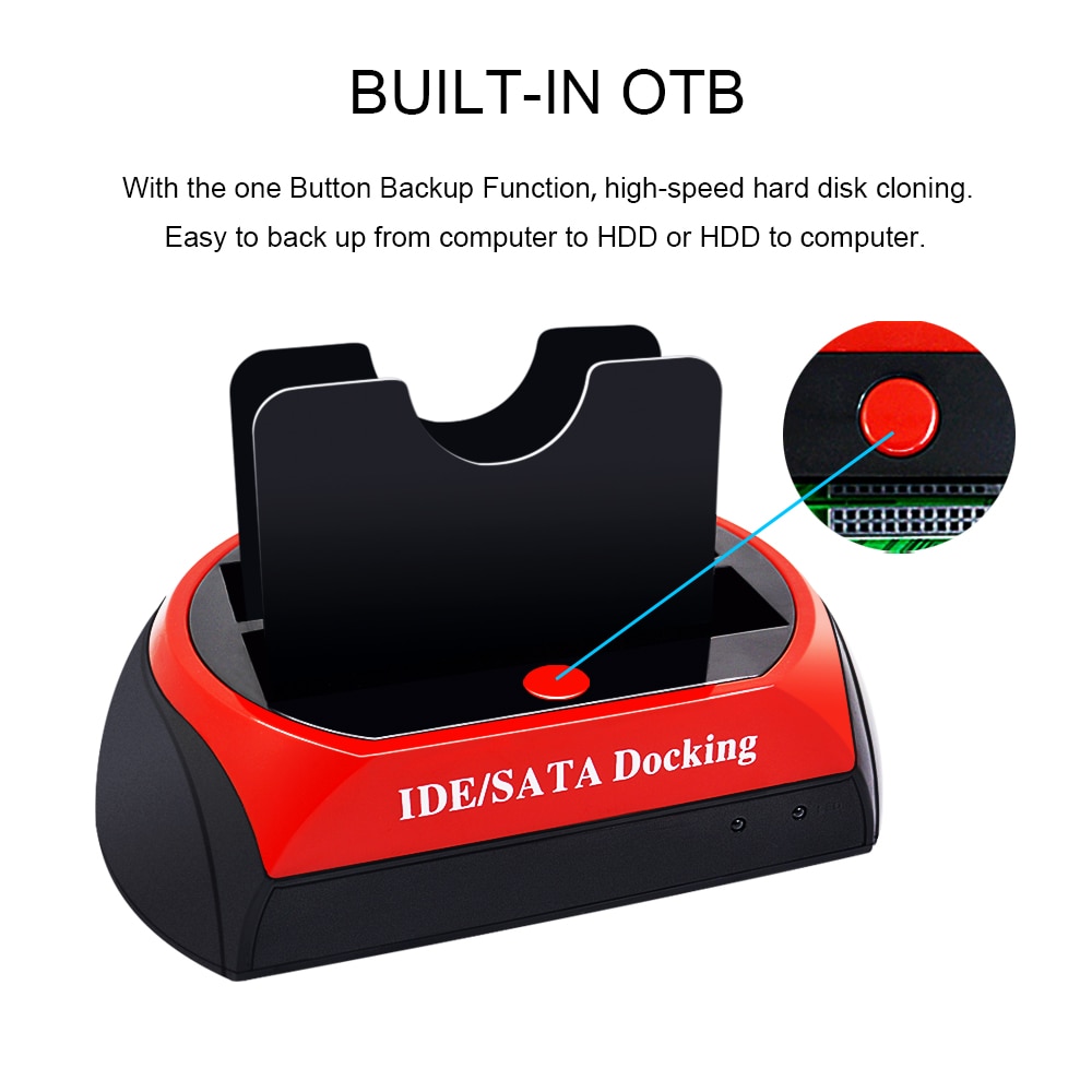Chipal all  in 1 hdd dockingstation usb 2.0 dock til 2.5 &quot; 3.5 &quot; ide sata ekstern hdd boks hd harddisk harddisk kabinet kabinet
