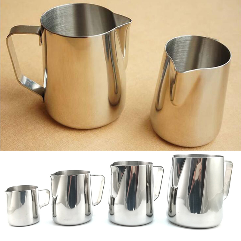 Stainless Steel Milk Foam Jug Coffee Pitcher Milk Frother Cup Coffee Throwing Flower Jug Milk Art Launcher