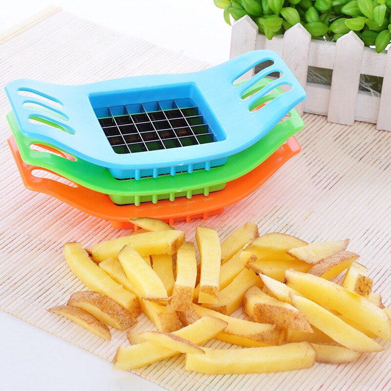 Kitchen Accessories Potato Chip Cutter Stainless Steel Cutter Vegetable French Fry Chopper Chips Making Tools Kitchen Gadgets