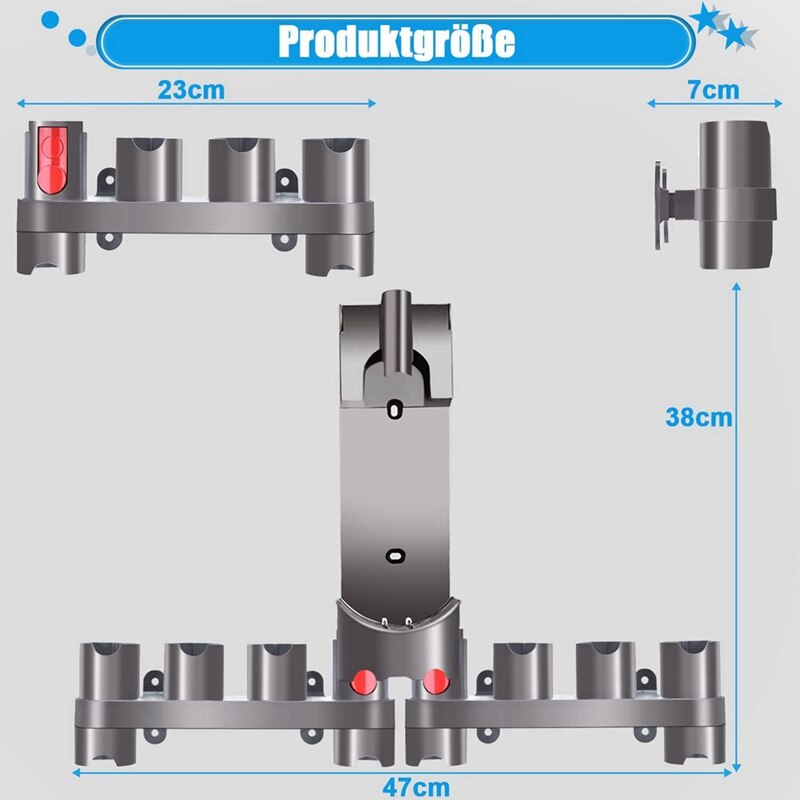 Soporte de pared para aspiradora Dyson V15, V11, V10, V8, V7, accesorios