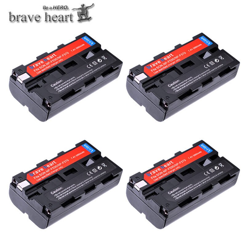 Bateria NP-F570 NP-F550 NP-F330 NP F550 NP F330 F570 F750 batería para sony CCD-SC55 CCD-TRV81 DCR-TRV210 MVC-FD81 Hi-8: 4battery