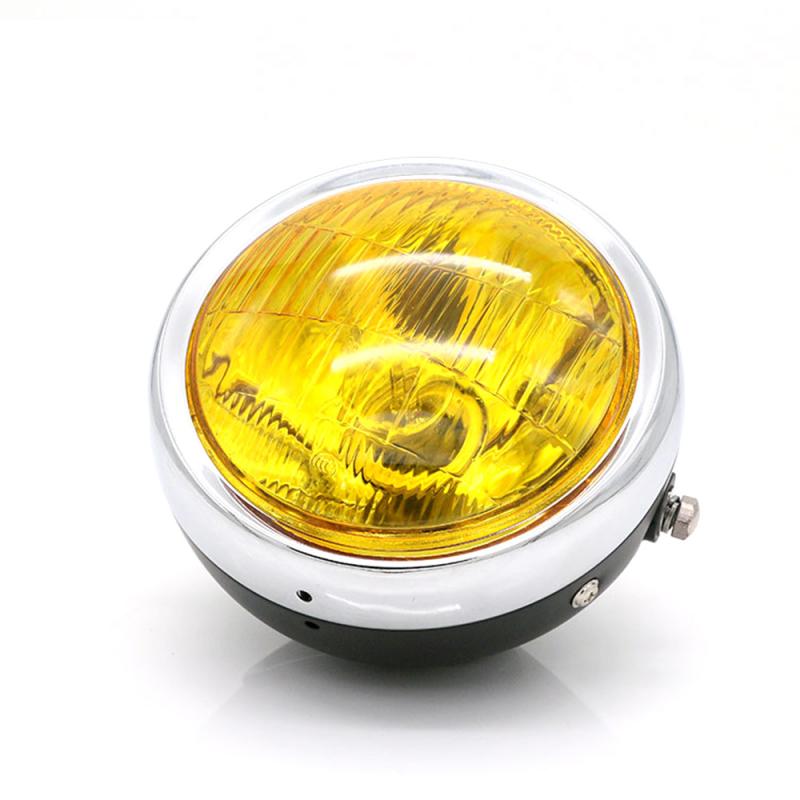 Yctze Motorrad Windabweiser Transparent - Universell Für Bonneville & Andere 5-7 Zoll Runde Scheinwerfer